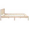 vidaXL Estructura de cama Marr&oacute;n 200 x 200 cm Madera de pino macizo