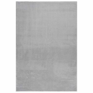 vidaXL Alfombra de pelo corto esponjoso suave lavable gris 160x230 cm