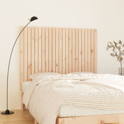 vidaXL Cabecero de cama de pared madera maciza de pino 146,5x3x110 cm