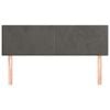 vidaXL Cabeceros terciopelo gris oscuro 144x5x78/88 cm