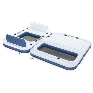 Bestway Isla Flotante Hydro-Force 2 uds. PVC Blanco y Azul