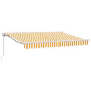 vidaXL Toldo retr&aacute;ctil manual Amarillo 3 x 2,5 m