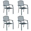 vidaXL Silla de Jard&iacute;n 4 pcs Antracita 56 x 65 x 89 cm Acero