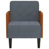 vidaXL Sill&oacute;n con reposabrazos Terciopelo Gris Oscuro 55 cm