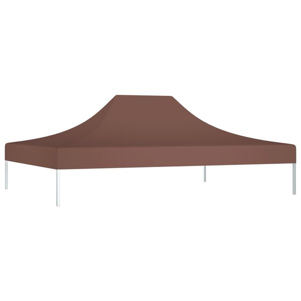 vidaXL Techo de carpa para celebraciones marr&oacute;n 4,5x3 m 270 g/m&sup2;