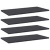 vidaXL Estantes para estanter&iacute;a 4 uds contrachapada gris 60x30x1,5 cm