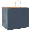 vidaXL Bolsas de papel con asas 250 uds azul 32x22x28 cm