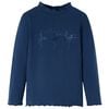 vidaXL Camiseta infantil de manga larga azul marino 128