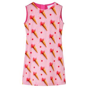 vidaXL Vestido infantil rosa brillante 104