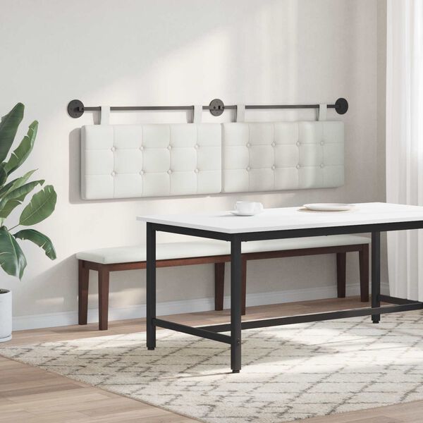 vidaXL Cabecera Colgante Montaje en la pared Cuero sint&eacute;tico