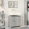 vidaXL Set muebles de baño 2 piezas madera contrachapada gris hormigón