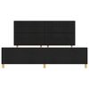 vidaXL Estructura de cama con cabecera Negro 200 x 200 cm tela