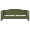 vidaXL Sof&aacute; cama con colch&oacute;n USB terciopelo verde oscuro 90x200 cm