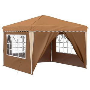 vidaXL Carpa Plegable para Fiestas Beige 288 x 288 x 245 cm