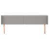 vidaXL Cabecero de tela gris claro 183x16x78/88 cm