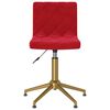 vidaXL Sillas de comedor giratorias 4 uds terciopelo rojo vino tinto
