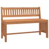 vidaXL Banco de jard&iacute;n de madera maciza de eucalipto 110 cm