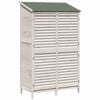 vidaXL Cobertizo de Jard&iacute;n Blanco 106 x 56 x 176,5 cm