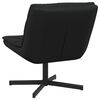 vidaXL Silla giratoria Negro 63 x 75 x 76 cm PU brillante