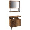 vidaXL Juego de muebles de ba&ntilde;o 2 uds. Marr&oacute;n 60 x 30 x 60 cm