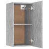 vidaXL | Mueble para TV de Pared | 2 pcs Gris hormig&oacute;n 30.5 x 30 x 60 cm