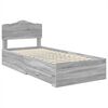vidaXL Estructura de cama Gris Sonoma 90 x 190 cm Madera de ingenier&iacute;a