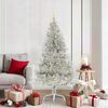 vidaXL &Aacute;rbol de Navidad Artificial Preiluminado Plateado 180 cm PET