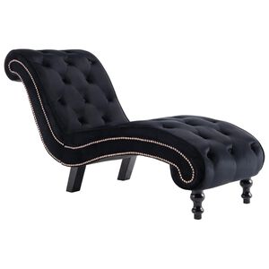 vidaXL Div&aacute;n de terciopelo negro