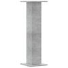 vidaXL Soportes para plantas 2 uds madera gris hormig&oacute;n 30x30x95 cm