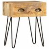 vidaXL Mesita de noche de madera maciza de mango 40x30x50 cm