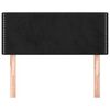 vidaXL Cabecero de terciopelo negro 90x5x78/88 cm