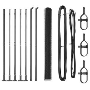 vidaXL Poste de Valla Gris