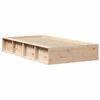 vidaXL Estructura de cama Marr&oacute;n 80 x 200 cm Madera de pino macizo
