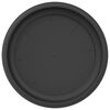 vidaXL Bandeja Redonda para Flores 24 pcs Negro &Oslash; 21,5 x 2,5 cm