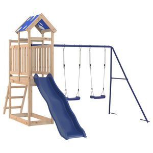 vidaXL Parque infantil de exterior de madera maciza de pino