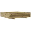 vidaXL Jardinera madera de pino impregnada 110x110x26,5 cm