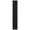 vidaXL Estante de libros Roble Negro 60 x 24 x 143 cm