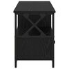 vidaXL Gabinete de TV con caj&oacute;n Roble Negro 90 x 33 x 45 cm