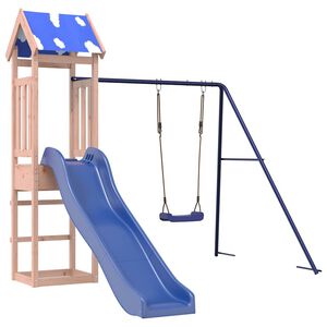 vidaXL Parque infantil de exterior madera maciza de abeto Douglas