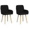 vidaXL Sillas de comedor 2 uds. Tela Negro 56,5 x 50 x 87,5 cm