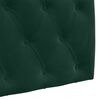 vidaXL Cabecera Colgante Verde oscuro 210 x 55 x 7 cm Terciopelo