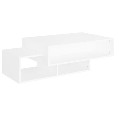 vidaXL Mesa de centro madera contrachapada blanco 105x55x32 cm