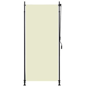 vidaXL Estor enrollable de exterior color crema 100x270 cm