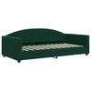 vidaXL Sof&aacute; cama nido con colch&oacute;n terciopelo verde oscuro 100x200 cm