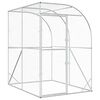 vidaXL Gallinero Plateado 200 x 200 x 215 cm Acero Galvanizado