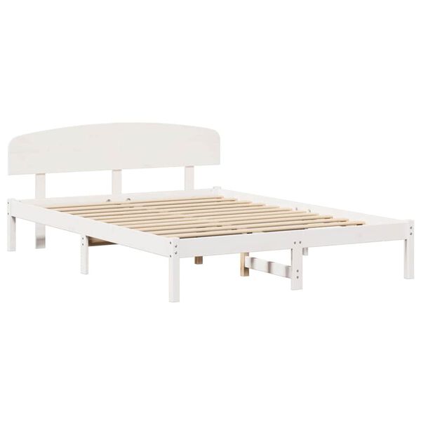 vidaXL Estructura de cama 140 x 200 cm Madera de pino macizo
