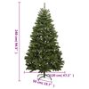 vidaXL &Aacute;rbol de Navidad artificial con bisagras y soporte verde 240 cm