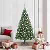vidaXL &Aacute;rbol de Navidad artificial Verde 180 cm PVC y Acero y Pl&aacute;stico