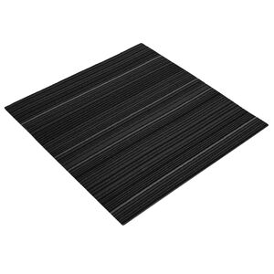 vidaXL Azulejo de alfombra Rayado Gris Oscuro 50 x 50 cm 4 uds.
