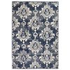 vidaXL Alfombra moderna estampado de cachemir beige/azul 140x200 cm